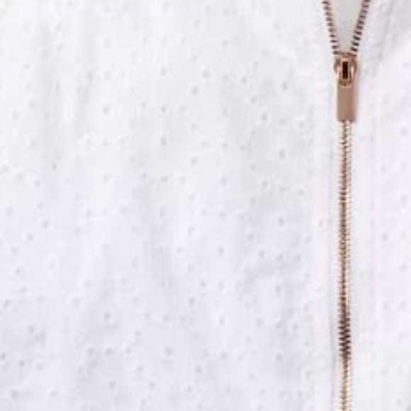 NWT Sz 6-9mo Girls Eyelet Bomber Jacket Cat & Jack - Picture 4 of 6